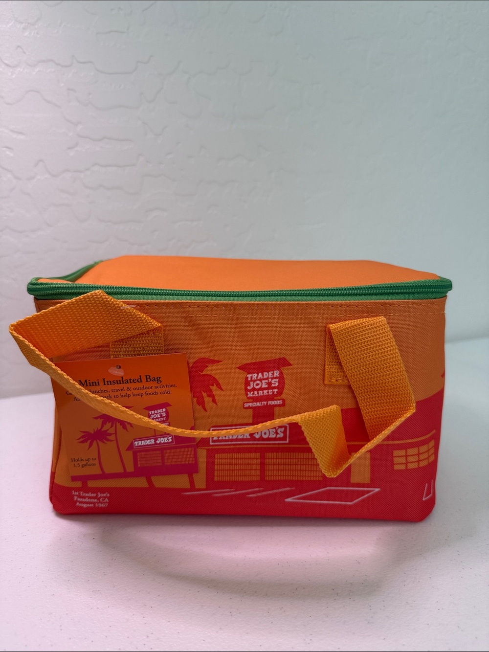 Trader Joe's Orange Mini Insulated Bag
